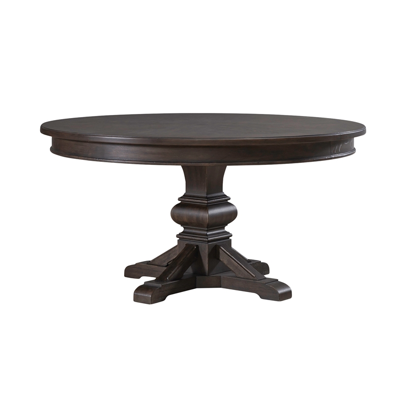 Paradise Valley Pedestal Table Set in Brown