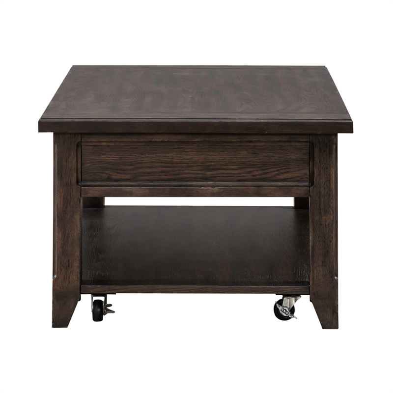 Paradise Valley Lift Top Cocktail Table in Brown