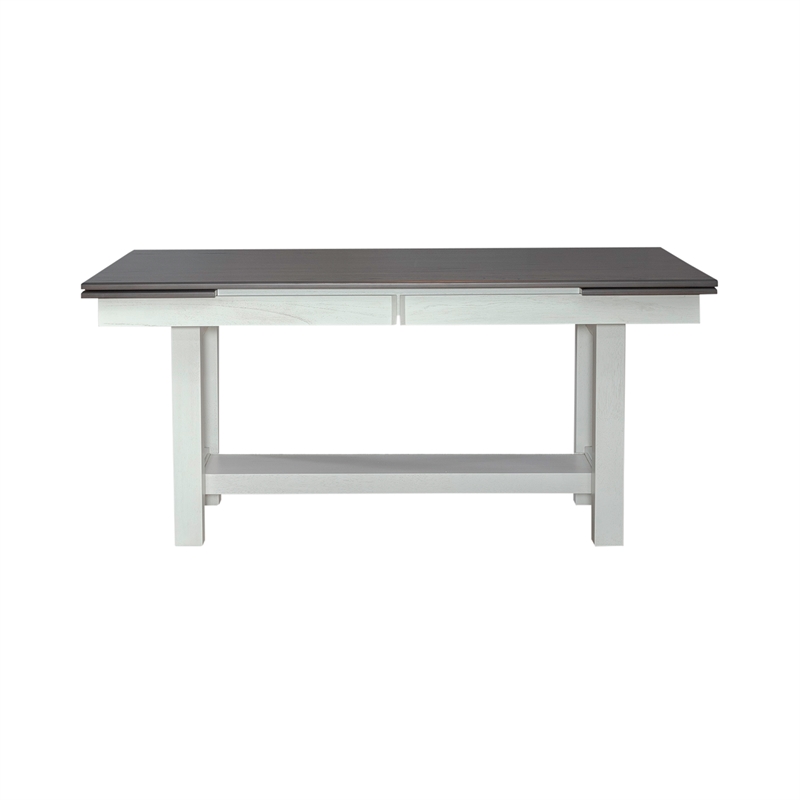 Brook Bay Opt 5 Piece Trestle Table Set in White