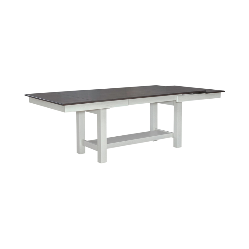 Brook Bay Opt 5 Piece Trestle Table Set in White