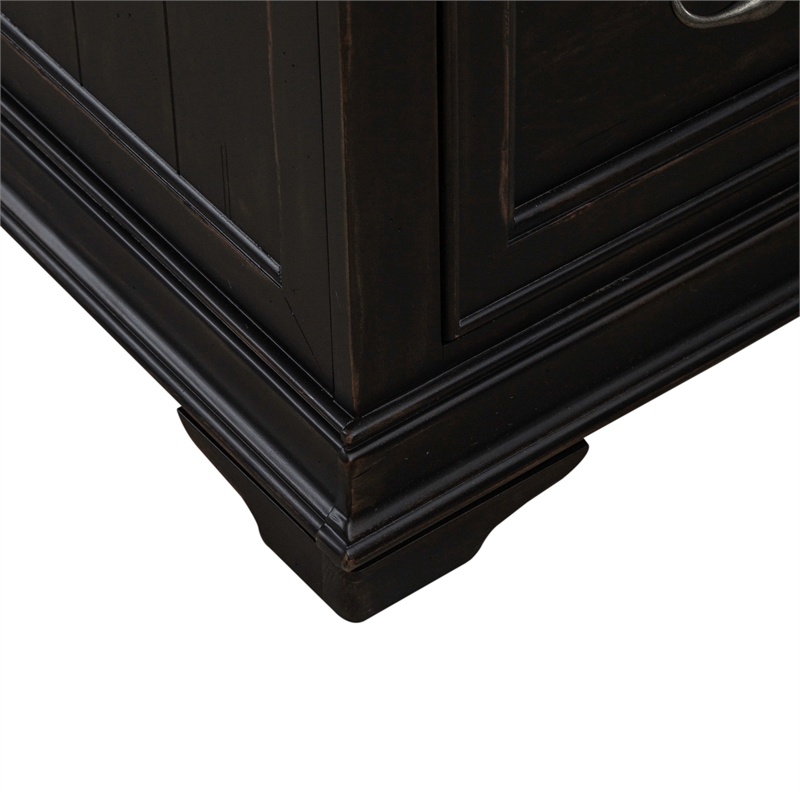 Meritage Jr Executive Desk - Aged Charcoal