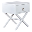 East End 1 Drawer Accent Table in White
