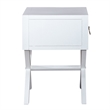 East End 1 Drawer Accent Table in White