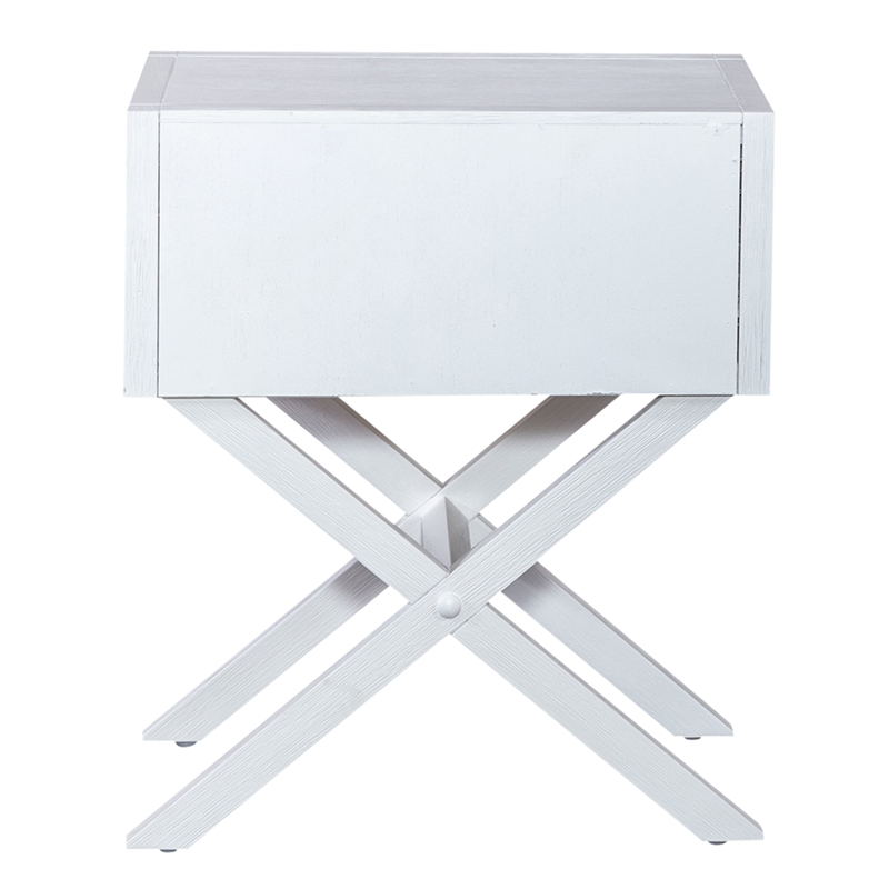 East End 1 Drawer Accent Table in White