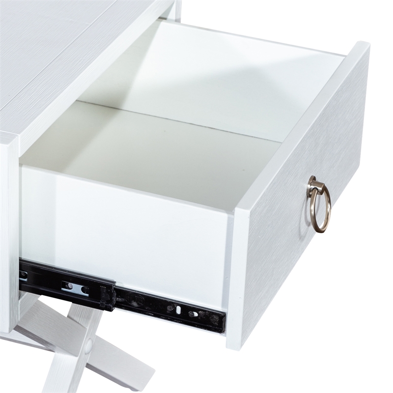 East End 1 Drawer Accent Table in White