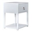 Liberty Furniture East End 1-Shelf/1-Drawer End Table in Wirebrushed White