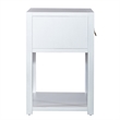 Liberty Furniture East End 1-Shelf/1-Drawer End Table in Wirebrushed White