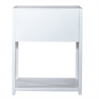 Liberty Furniture East End 1-Shelf/1-Drawer End Table in Wirebrushed White