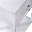 Liberty Furniture East End 1-Shelf/1-Drawer End Table in Wirebrushed White