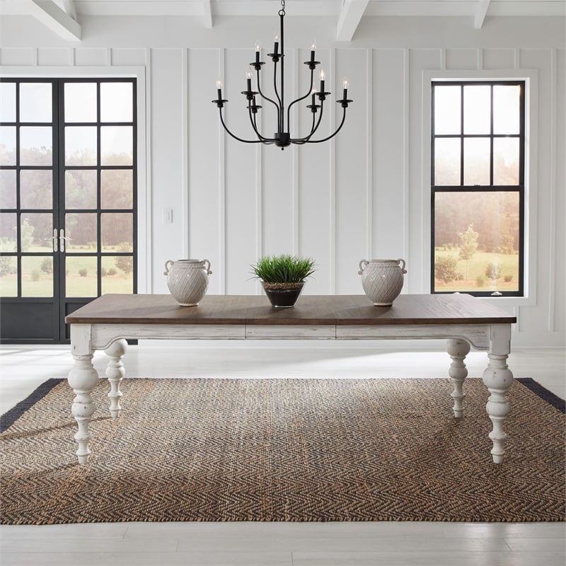 Liberty Furniture River Place Rectangular Leg Table - White