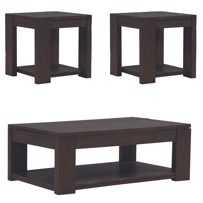 Liberty Furniture Lennox Hill 3 Piece Set - Brown