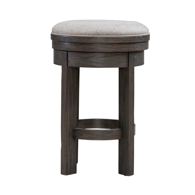 Liberty Furniture Lennox Hill Uph Swivel Console Stool - Brown