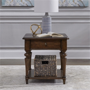 Liberty Furniture Arden Road Drawer End Table - Cherry