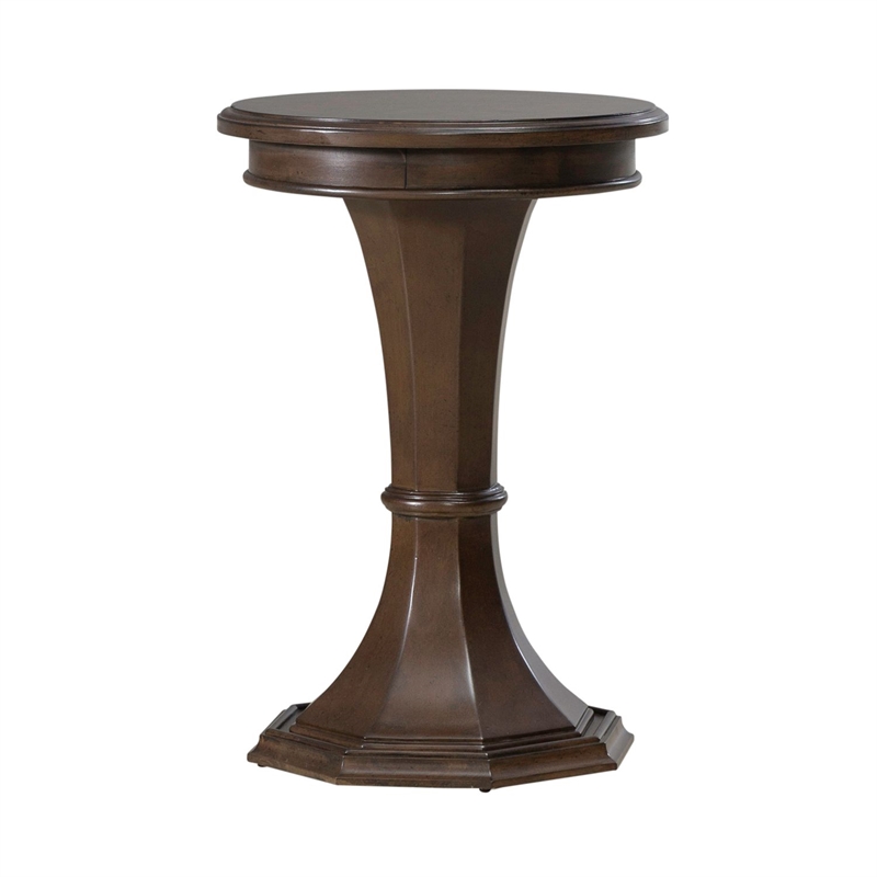 Liberty Furniture Arden Road Round Chairside Table - Cherry