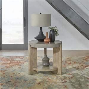 Liberty Furniture Affinity Round End Table - Brown