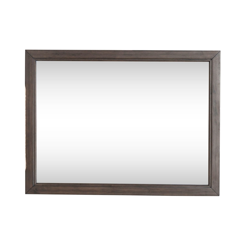 Liberty Furniture Modern Edge Landscape Mirror - Brown