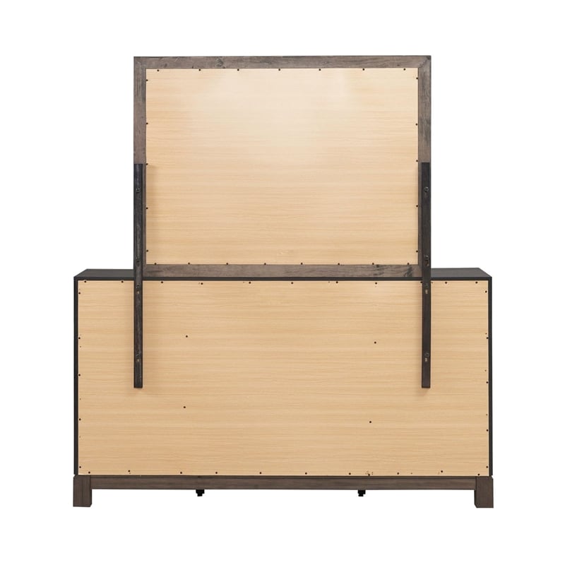 Liberty Furniture Modern Edge Dresser & Mirror - Brown