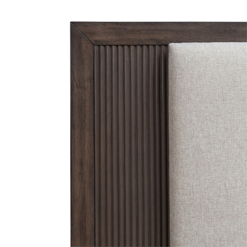 Liberty Furniture Modern Edge King Uph Panel Headboard - Brown
