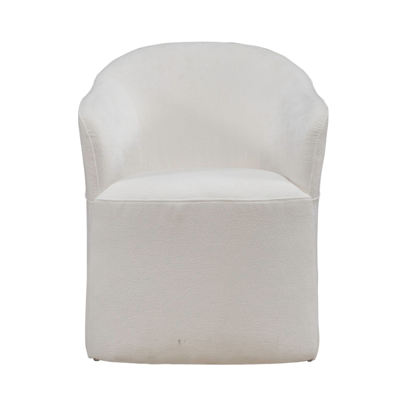 Liberty Furniture Accent Dining Chairs - Squared Arm - Ivory - Set of Four