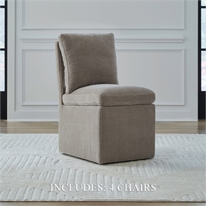 Liberty Furniture Accent Dining Chairs - Squared Back - Truffle - Set of Four