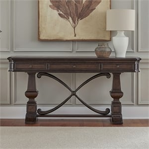 Liberty Furniture Providence Park Living Room Sofa Table - Brown Hickory Wood