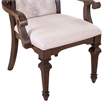 Liberty Furniture Providence Park Upholstered Arm Dining Chair Set of 2 Brown Wood