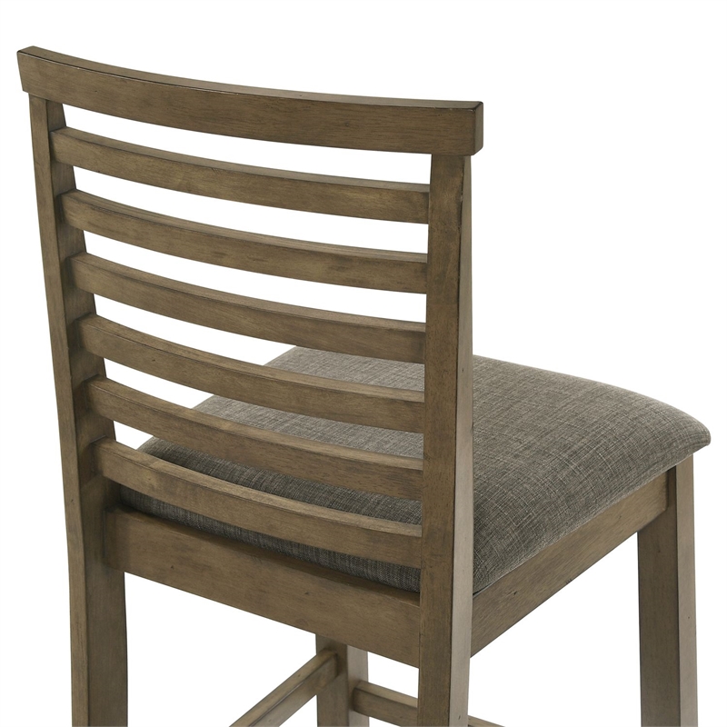 Liberty Furniture Brook Bay Uph Ladder Back Counter Chair (RTA) - Set of 2