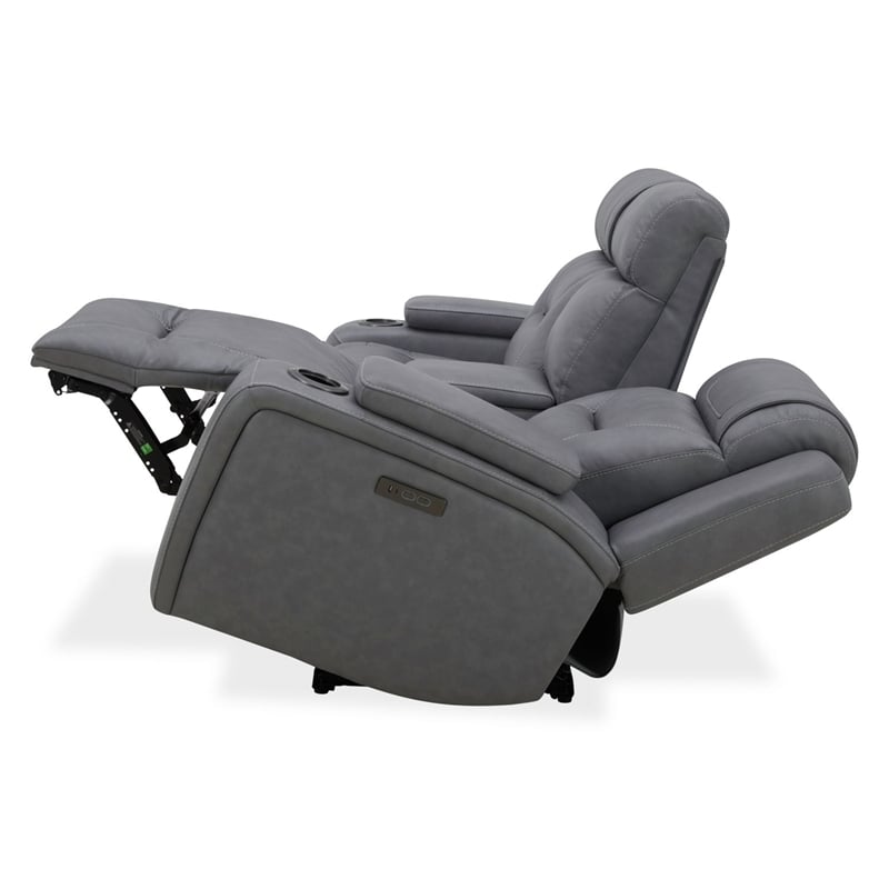 Liberty Furniture Chapman Loveseat w/ Console P2 & ZG - Gray
