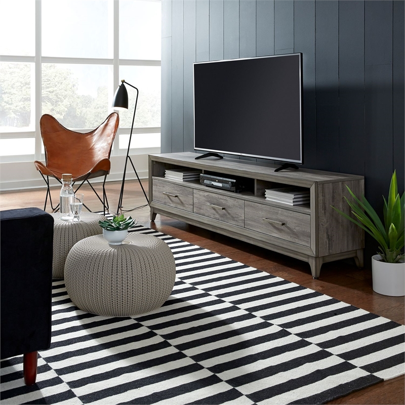 Liberty Furniture Mercury 76 Inch TV Console - Gray