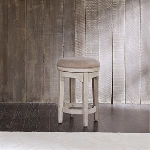 Liberty Furniture Farmhouse Reimagined Console Swivel Stool - White