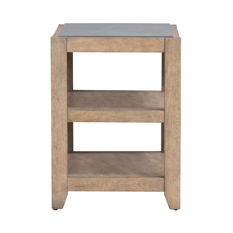 Liberty Furniture Millstone Chairside Table - Brown