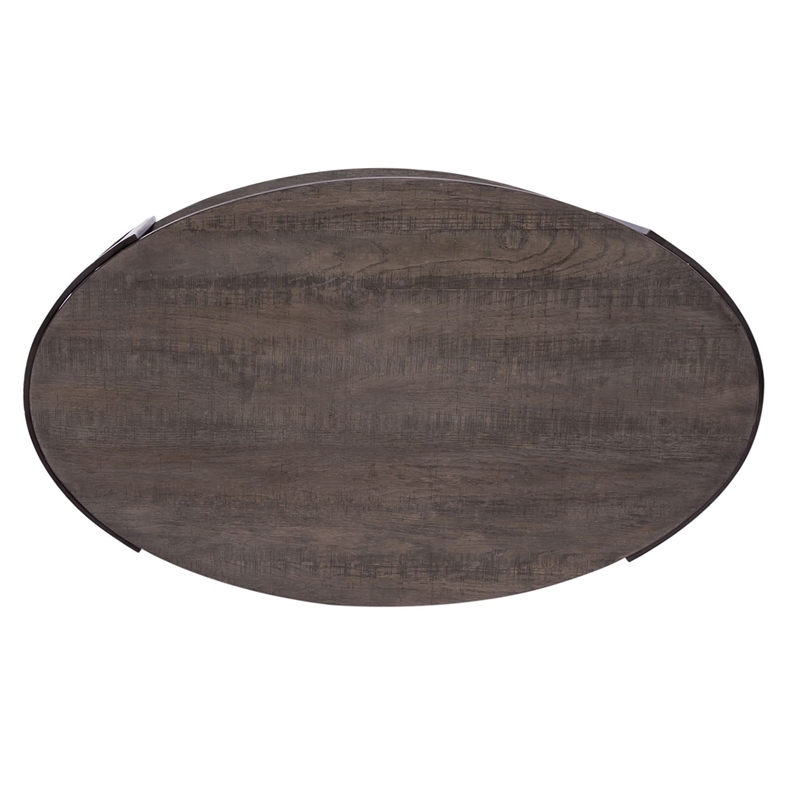 Liberty Furniture Modern View Oval Cocktail Table - Gray
