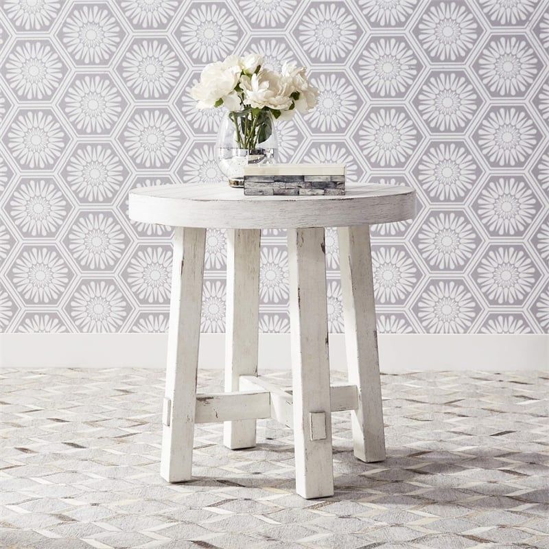 Liberty Furniture Modern Farmhouse 3 Piece Living Room Table Set - White