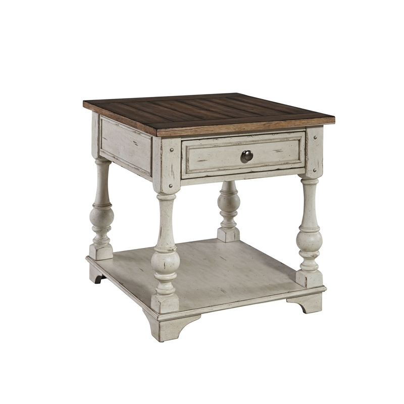 Liberty Furniture Morgan Creek Opt 3 Piece Living Room Table Set - White