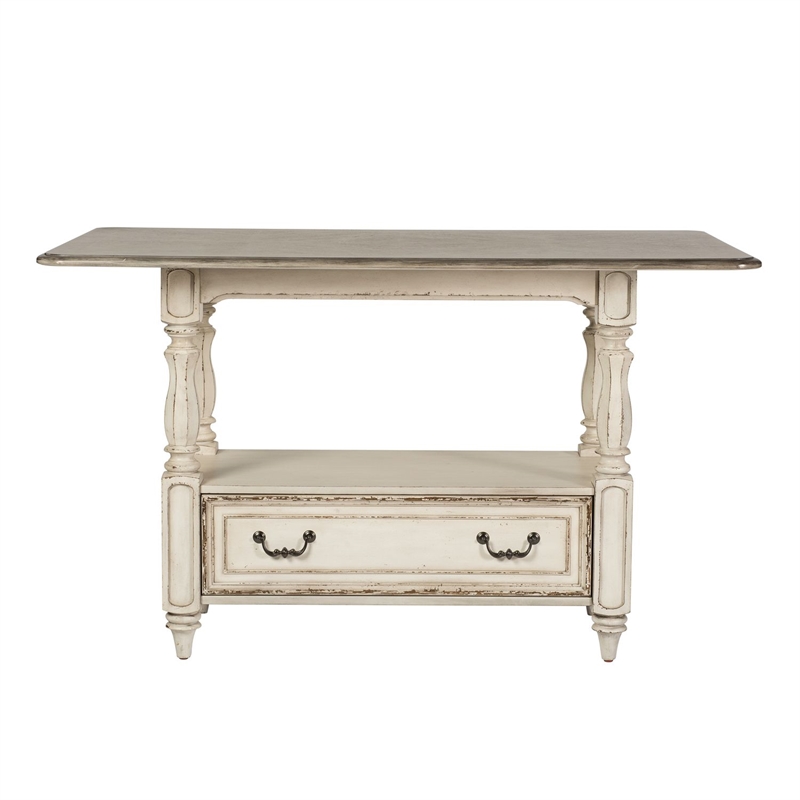 Liberty Furniture Magnolia Manor 5 Piece Gathering Table Dining Room Set - White