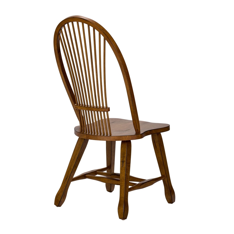 Liberty Furniture Treasures Sheaf Back Side Chairs for Dining Room Set of 2 Oak