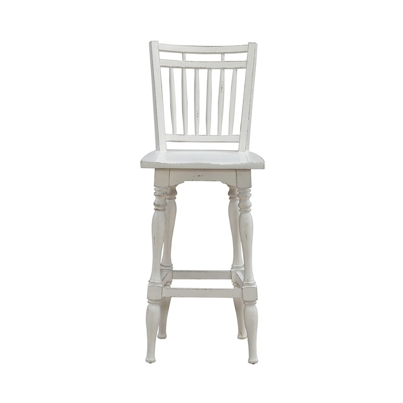 Liberty Furniture Magnolia Manor Spindle Back Swivel Bar Stool - Set of 2