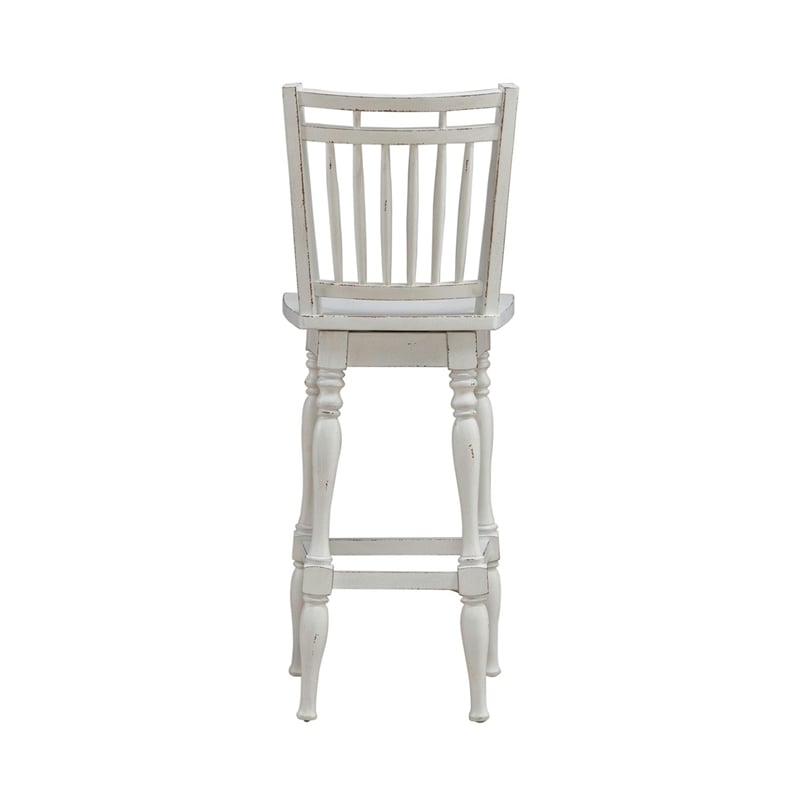 Liberty Furniture Magnolia Manor Spindle Back Swivel Bar Stool - Set of 2