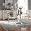 Liberty Furniture Magnolia Manor 3 Piece Drop Leaf Dinng Table Set - White
