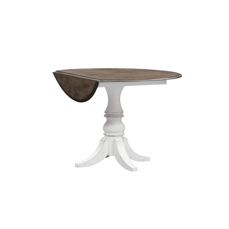 Liberty Furniture Magnolia Manor Opt 5 Piece Drop Leaf Dining Table Set - White