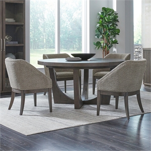 Liberty Furniture Cascade Falls 5 Piece Pedestal Table Dining Room Set - Brown