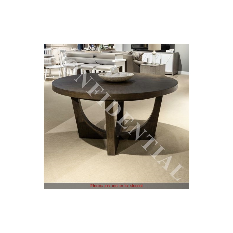 Liberty Furniture Cascade Falls Opt 5 Piece Pedestal Table Dining Room Set Brown