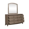Liberty Furniture Avalon Dresser & Mirror Set for Bedroom - Brown Oak Wood