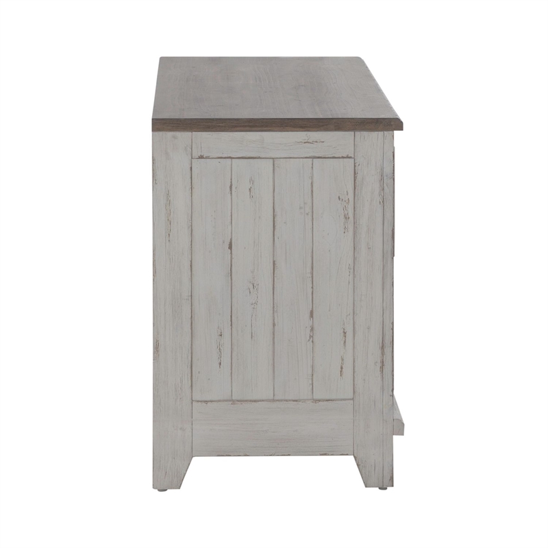 Liberty Furniture River Place Bunching Curio Cabinet Set Dining Storage White