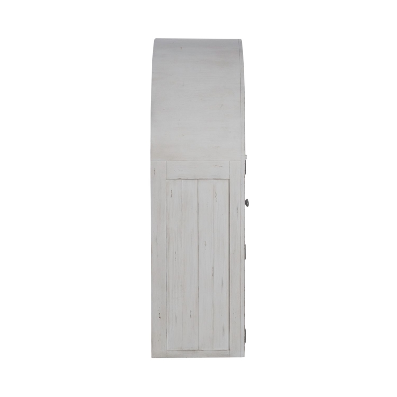 Liberty Furniture River Place Bunching Curio Cabinet Set Dining Storage White