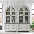 Liberty Furniture River Place Bunching Curio Cabinet Set Dining Storage White