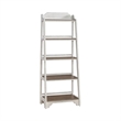 Liberty Furniture Magnolia Manor Leaning Pier Bookcase for Home Storage - White