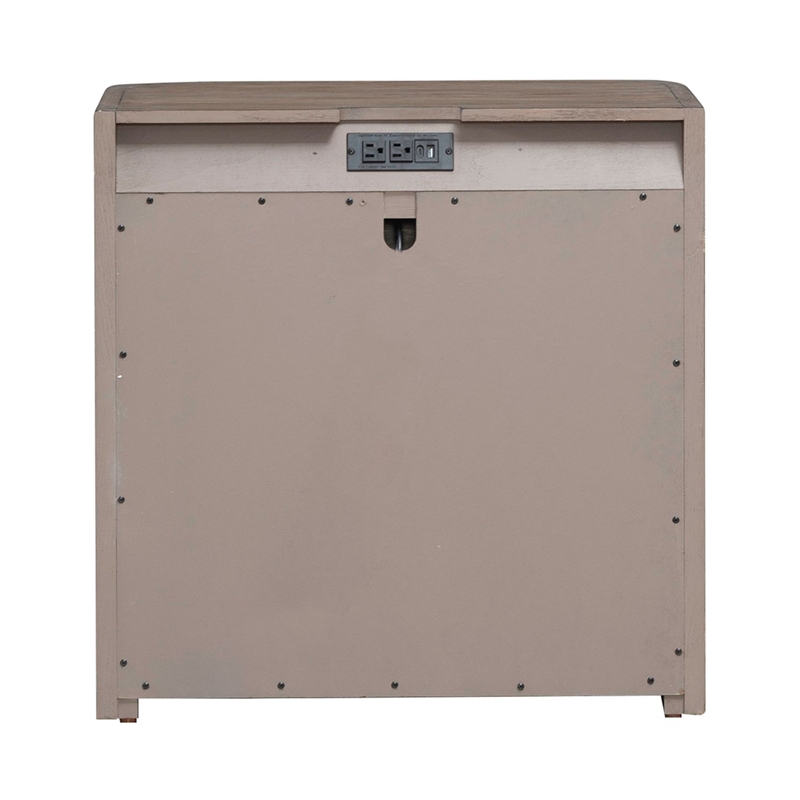 Liberty Furniture South Bend Open Nightstand with Charging Station - Brown