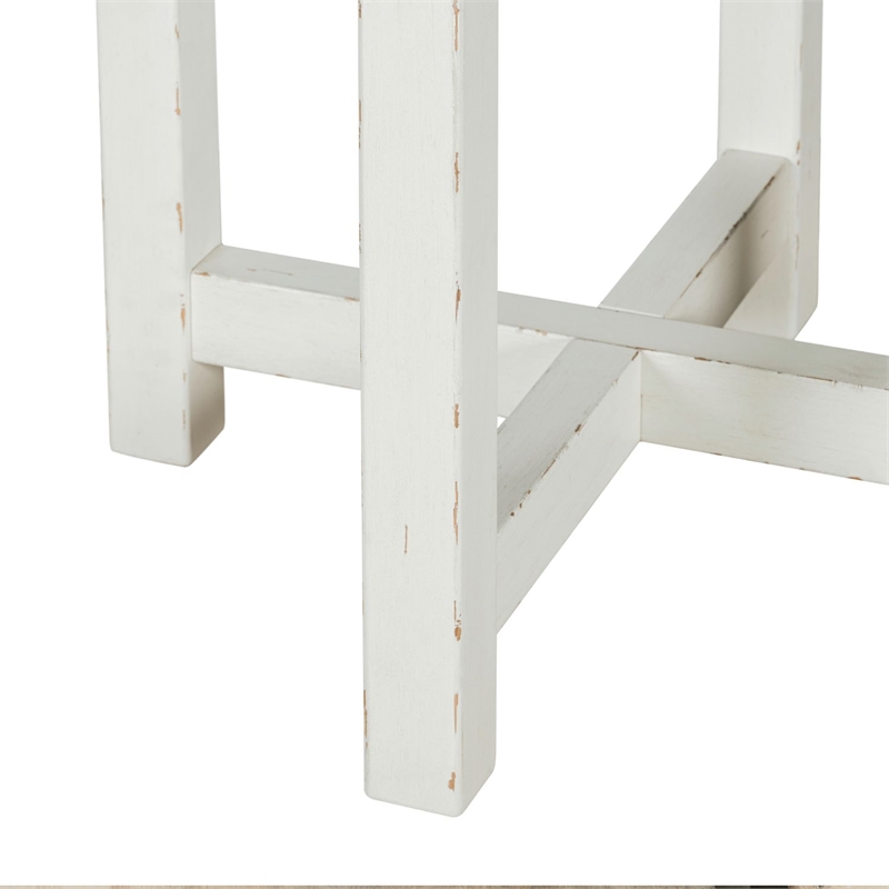 Liberty Furniture Backroads Round End Table - White W28 x D28 x H25