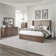 Liberty Furniture South Bend Queen Shelter Bed Dresser & Mirror Chest - Brown